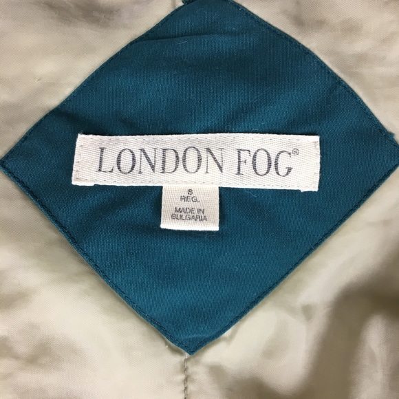 Jacket London Fog Tan & Green Removable Hood Jacket Coat - Picture 6 of 15